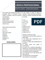 Lista 01 - Lógica Proposicional