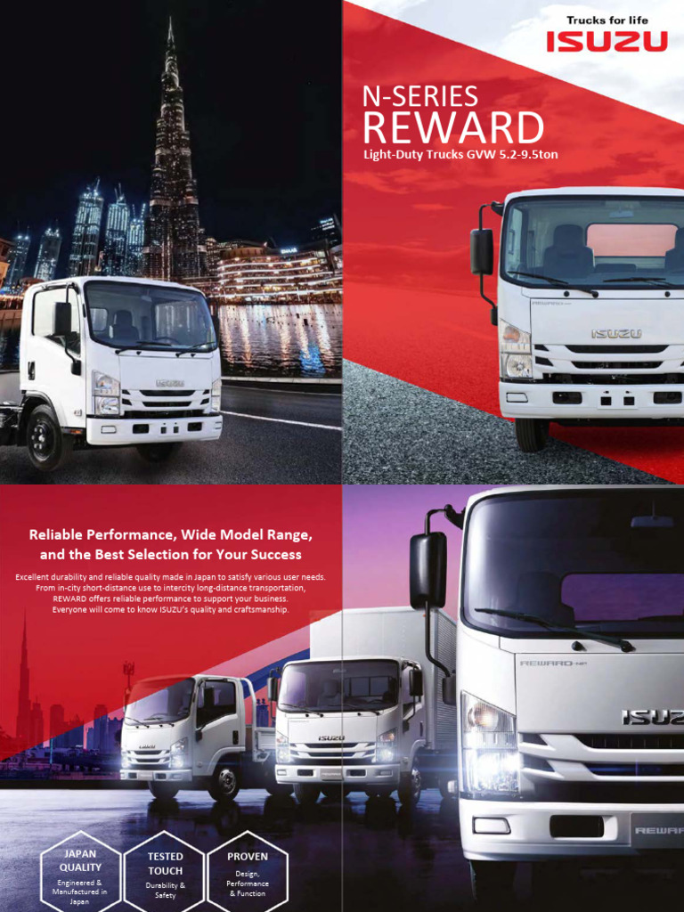 Isuzu N-Series Truck Specifications | PDF | Truck | Manual