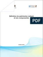 Definition Du Patrimoine Maroc MDG Et Min Culture