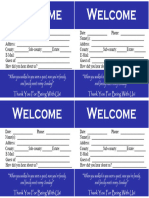 Visitor Card Postcard Template 3