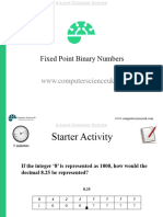 20 Fixed Point Binary Numbers