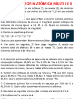 Exercícios Teoria Atômica Multi I e Ii