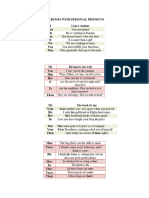 Tarea de Pronombres Personales Completo