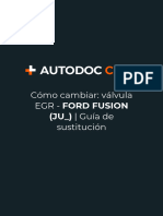 Cómo Cambiar - Válvula EGR - FORD FUSION (JU - ) - Guía de Sustitución