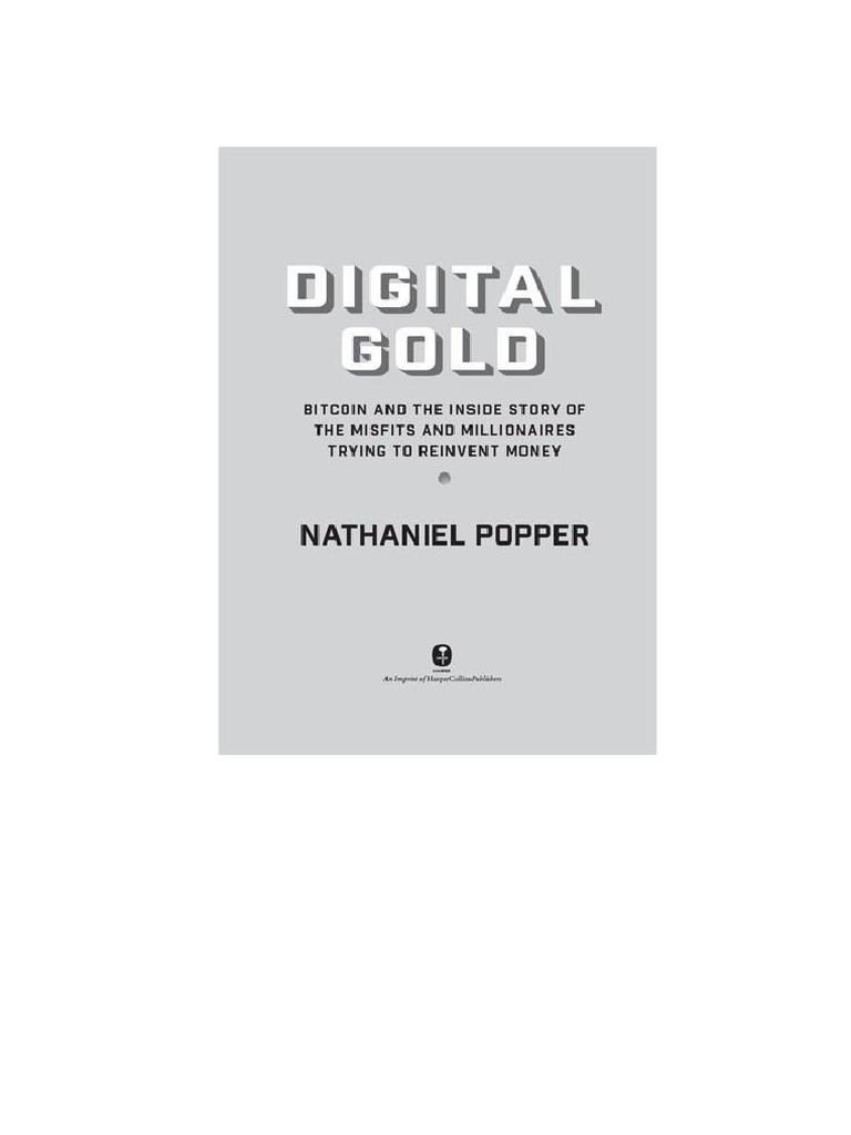 Digital Gold Nathaniel Popper PT | PDF | Bitcoin | Criptografia de chave  pública