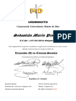 Diploma Sebastian Uniminuto