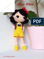 Easy Snow White Princess Crochet Amigurumi PDF Pattern