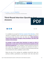 Third-Round Interview Questions and Answers - Keka