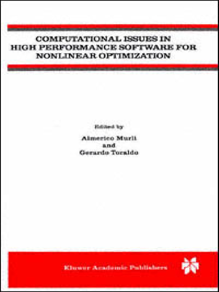 Nonlinear Optimization | PDF | Mathematical Optimization | Algorithms