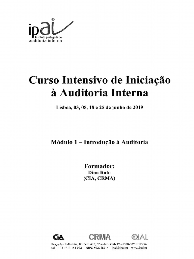 M dulo 1 introdu o auditoria dina rato 03 06 2019 pdf