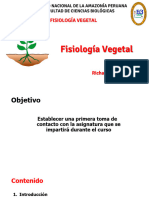 Semana 1 Introduccion - A - La - Fisiologia - Vegetal