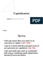 Capitalization