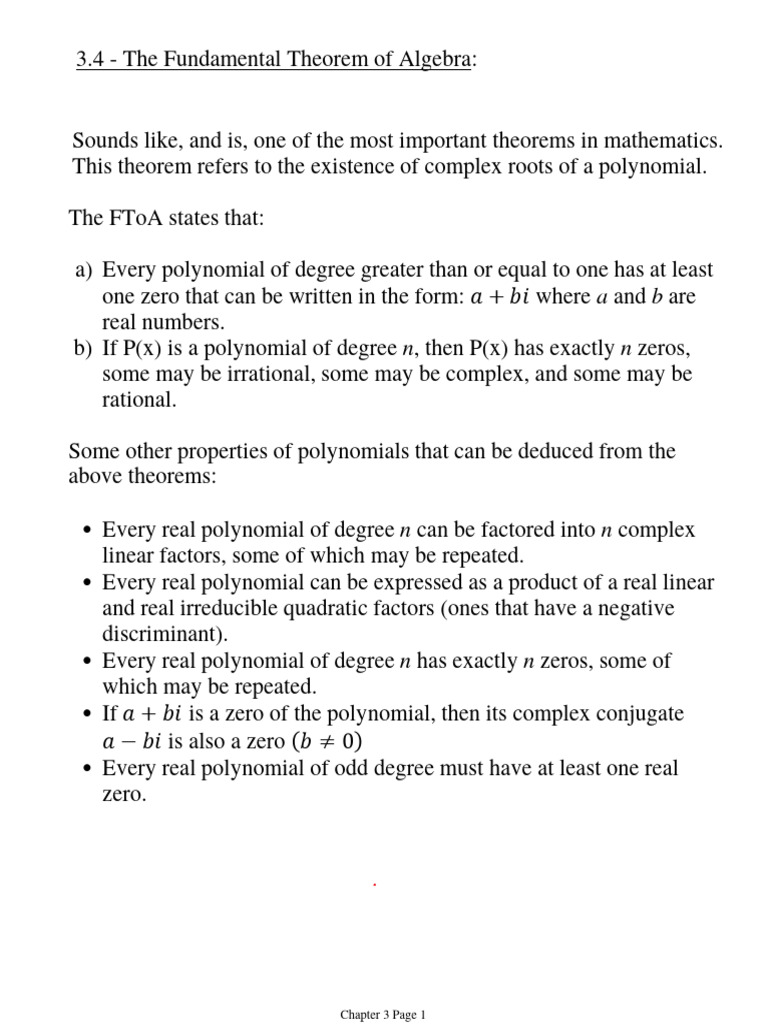 Polynomial Functions Are Fundamental Elements And Basis