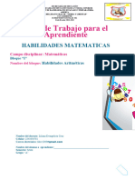 Habilidades Matematicas Bloque I