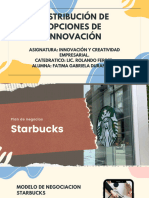 Distribución de Opciones de Innovación Empresa Starbucks