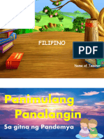 1st... Panghalip Pamatlig