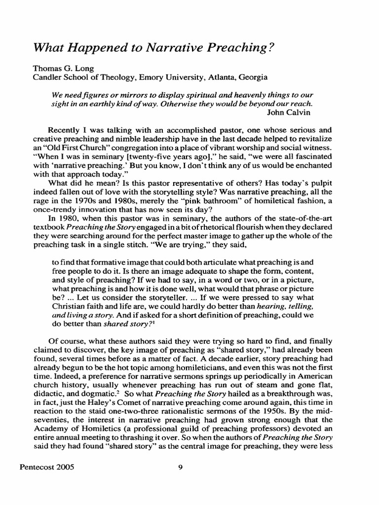 What happened to narrative preaching download free pdf sermon