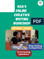 Creative Writing Workshop Program 2023