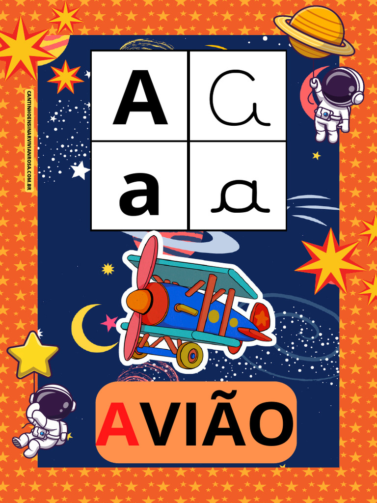 Alfabeto Astronauta para Imprimir | PDF | Negócios | Casa e Jardim