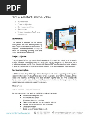 SOW and Economic Proposal - Virtual Assistant Services (two units) - Vilore - 02-27-2023