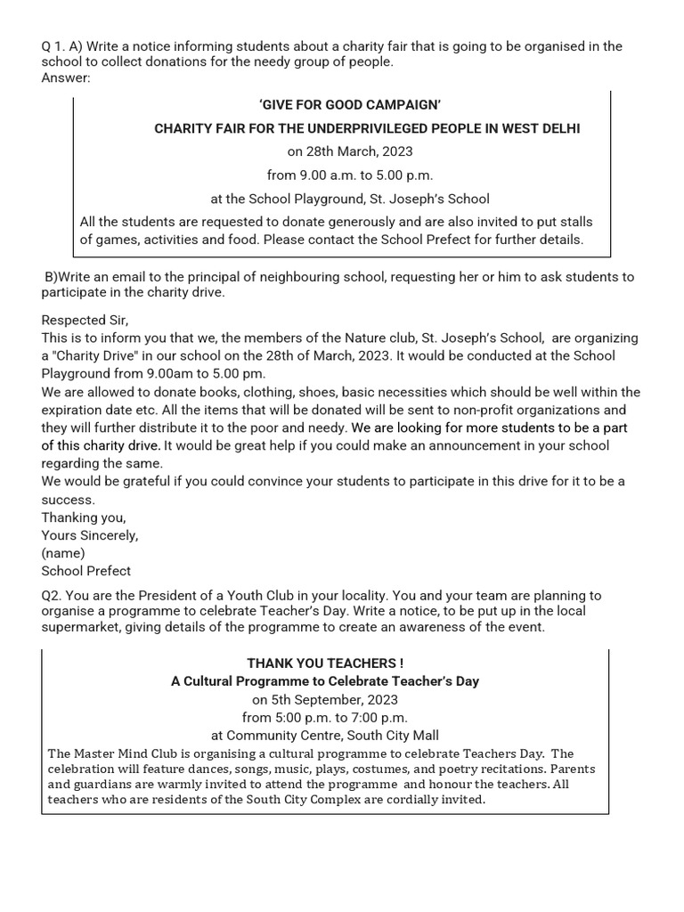 Xth Practice Papers Pdf