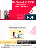 Derecho Medico Peruano, (2