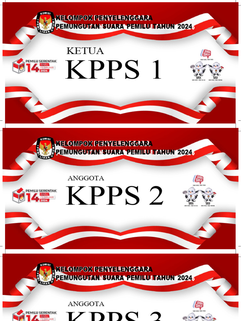 Panduan KPPS Pemilu 2024 | PDF