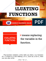 Evaluating Functions