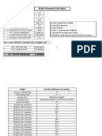 Static Pressure Calculator