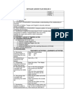 Detailed Lesson Plan English 2