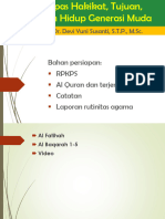 Bahan Persiapan: Rpkps Al Quran Dan Terjemah Catatan Laporan Rutinitas Agama