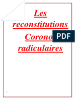 Les Reconstitutions Corono-Radiculaires
