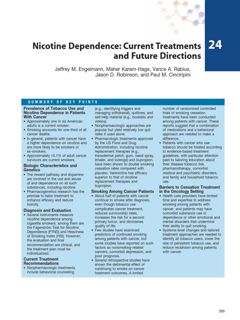 Tobacco Use in Cancer Patients: Insights | PDF | Smoking Cessation ...