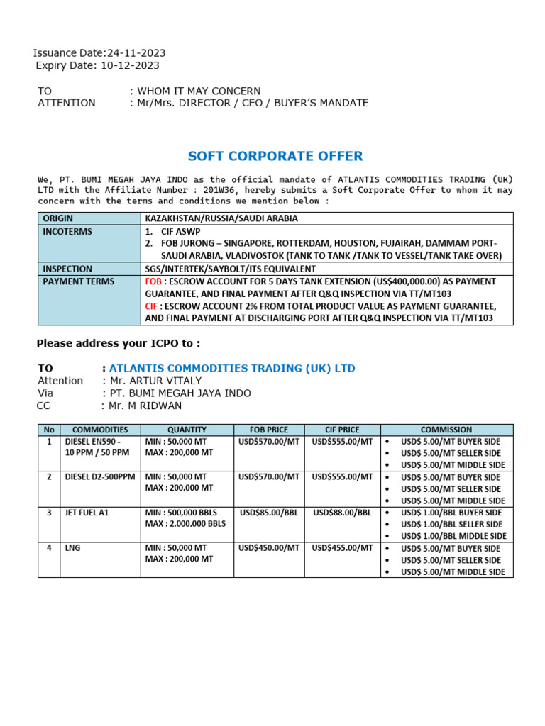 Standard Cif Aswp Transaction Procedure – BUCCXG