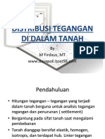 Distribusi Tegangan Didalam Tanah