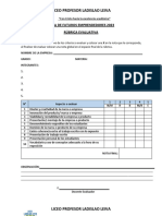 Rebrica de Evaluación Feria 2023