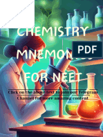 Chemistry Mnemonics For NEETs