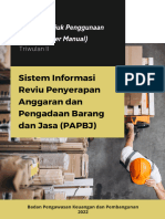 User Manual Sistem Informasi PAPBJ Triwulan II
