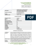 Facultad de Derecho Y Ciencias Políticas: "Pregrado Ciencia Política"