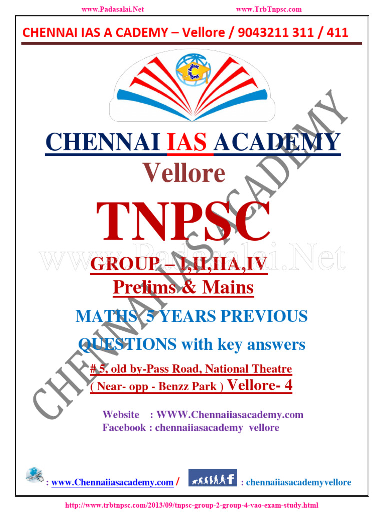 Padasalai Net Tnpsc Group 4 Maths Study Material Pdf Area Interest