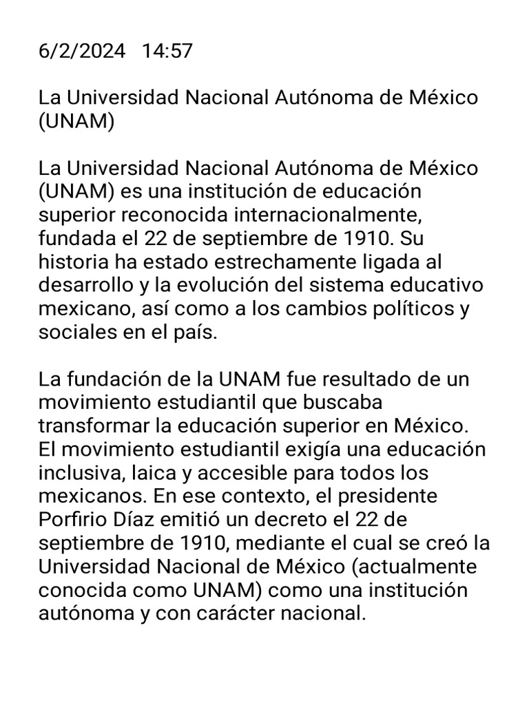 La UNAM | PDF | México | Universidad