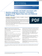 BJOG - 2019 - Adanikin - Maternal Near Miss and Death Associated With Abortive Pregnancy Outcome A Secondary Analysis of