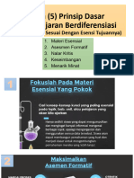 Lima Prinsip Dasar Pembelajaran Berdiferensiasi