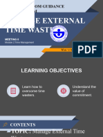 Manage External Time Wasters: Homeroom Guidance Program