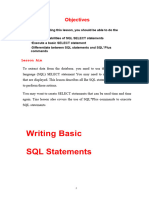 Basic SQL Statement