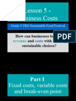 Lesson 5 Business Costs