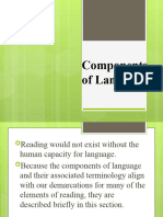 Lec. 1 Components of Language