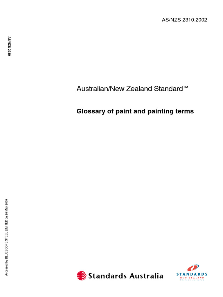 As 2310 Glassary of Paint & Painting Terms | PDF | Paint | Corrosion