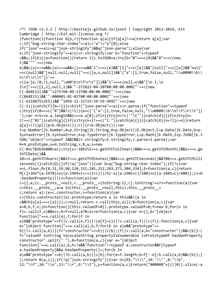 JSON3 Library for Developers | PDF