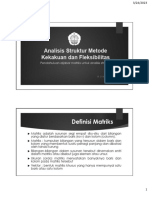 Aljabar Matriks Untuk Analisa Struktur